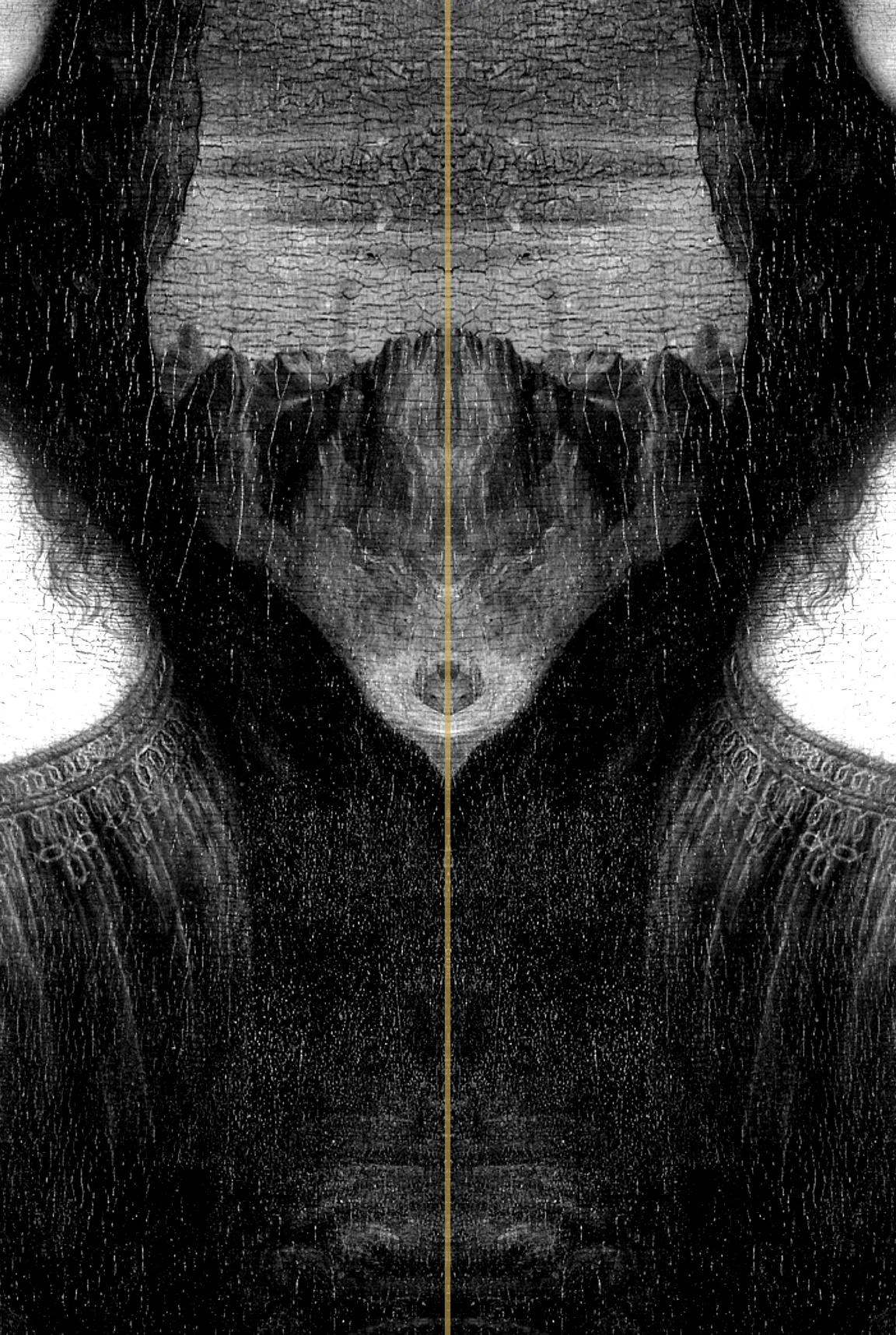 軸 0.19 まで寄せると、正面を向いた別の顔になる。色調「出現」で鏡映した実機の画面